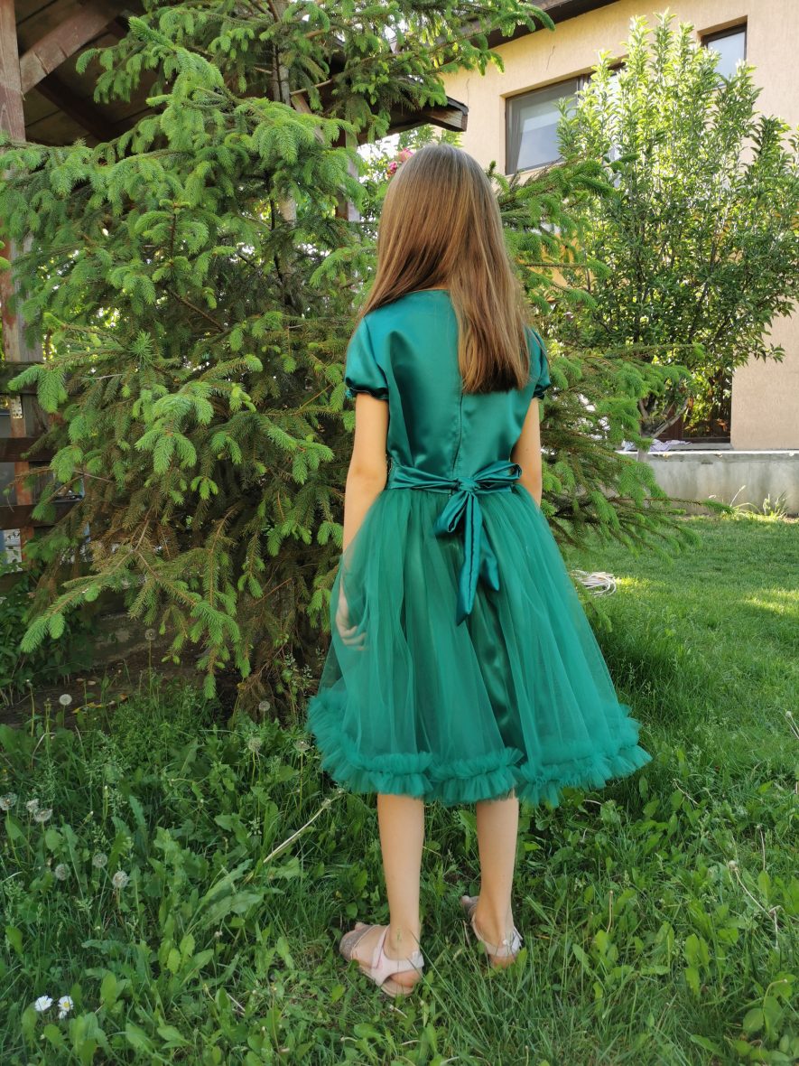 Rochie verde fete 2