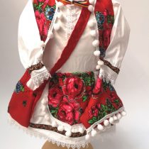 Costum popular fete rosu 3