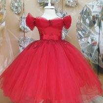 rochie printesa lunga fete rosie
