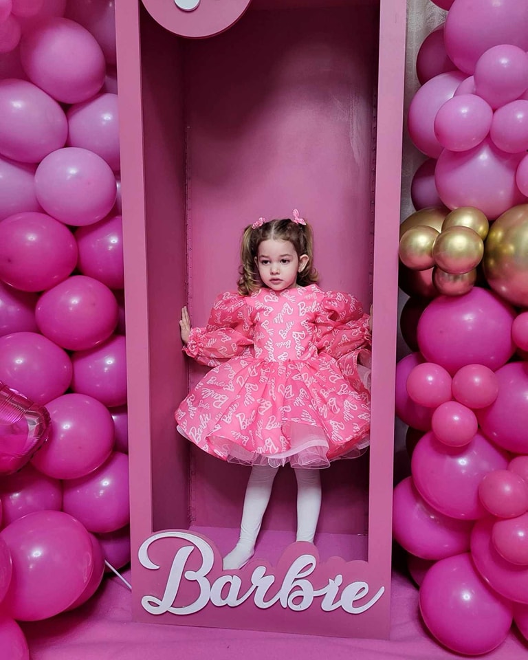 Rochita fete Barbie roz