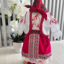Costum traditional botez rosu