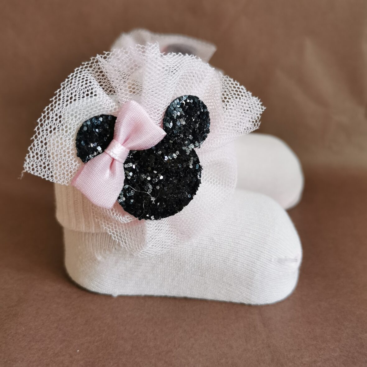 Ciorapi bebe roz Minnie2