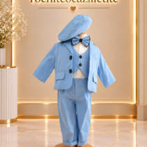 costum botez bleu