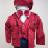 costum botez baieti visiniu
