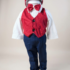costum botez baieti visiniu