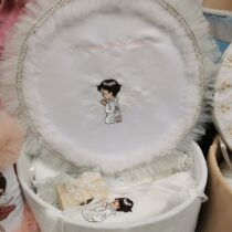 Trusou Botez Personalizat Ingeras Alb