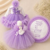 Trusou de Botez Personalizat cu Lebada complet