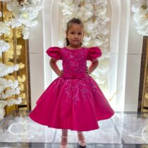 rochita fete eleganta fucsia