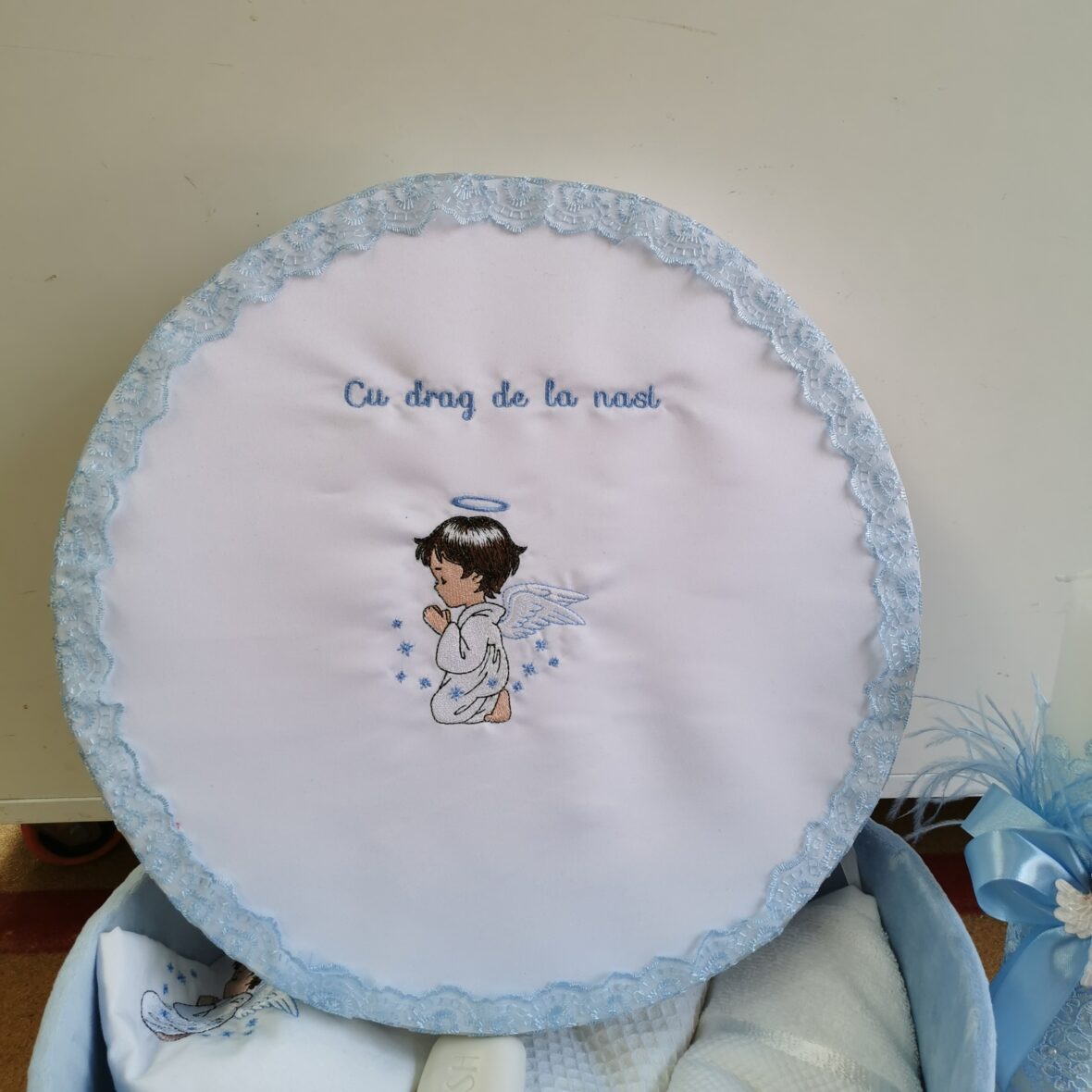 trusou botez ingeras bleu cu lumanare2