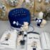 Set Complet Trusou Botez Ursulet cu Baloane Albastru