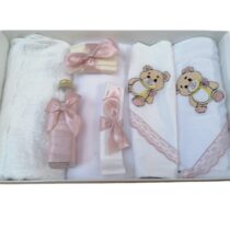 trusou botez ursulet fetita roz
