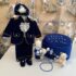 Set Complet Trusou Botez Ursulet cu Baloane Albastru
