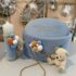 Set Complet Trusou Botez Ursulet cu Baloane Bleu