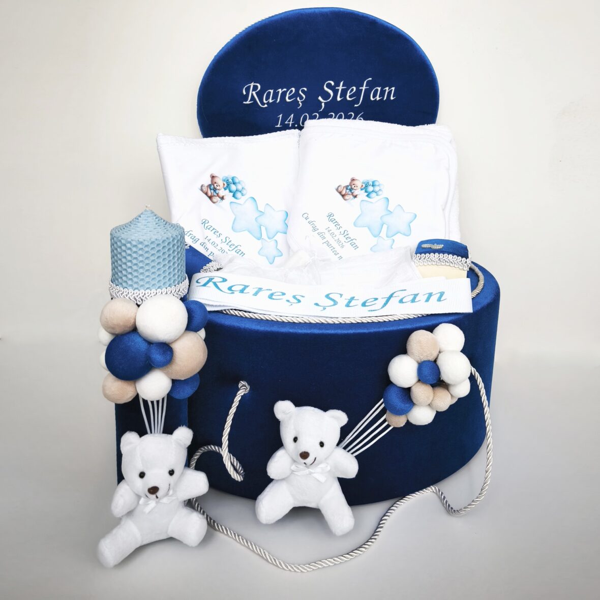 trusou botez baiat urs cu baloane