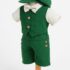 Costum baieti botez verde