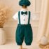 Costum botez baiat vara verde
