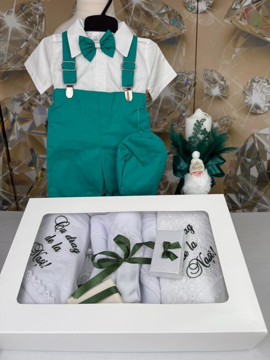 Trusou Botez Baieti Complet Vara Verde