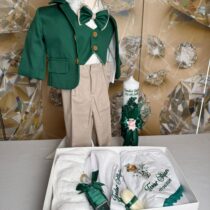 Trusou Botez Baieti Complet Cu Ingeras Verde