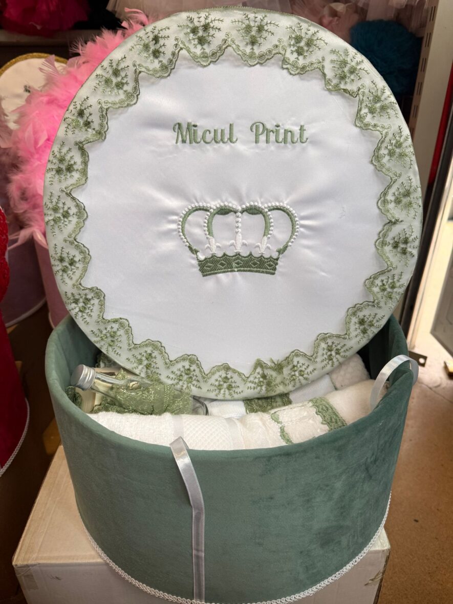 Trusou Botez Baieti Personalizat Micul Print Mint