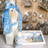 Trusou Botez Baieti Complet Personalizat Print Bleu