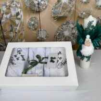 Trusou de Botez și Lumânare pentru Băieți Albastru Regal Personalizat