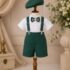 truou botez baieti urs cu baloane verde