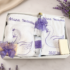 Trusou de Botez Personalizat cu Lebada si lumanare lila