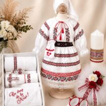 Trusou botez traditional rosu