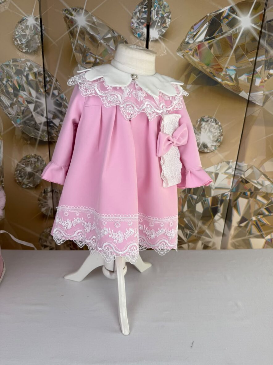 rochita roz fete cu guleras