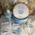 trusou botez baieti print bleu