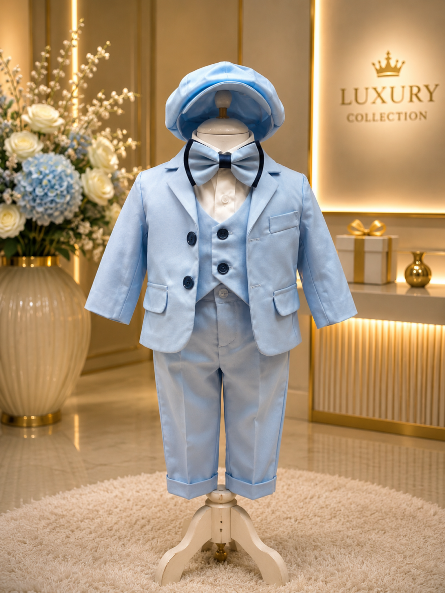 Costum botez bleu