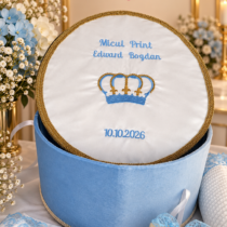 Trusou Botez Baieti Personalizat Micul Print Bleu