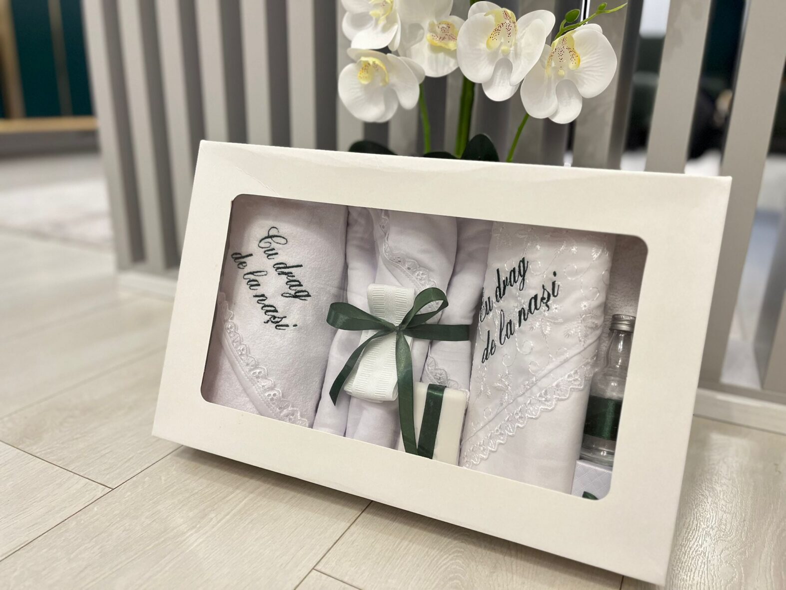 Trusou botez baieti verde2