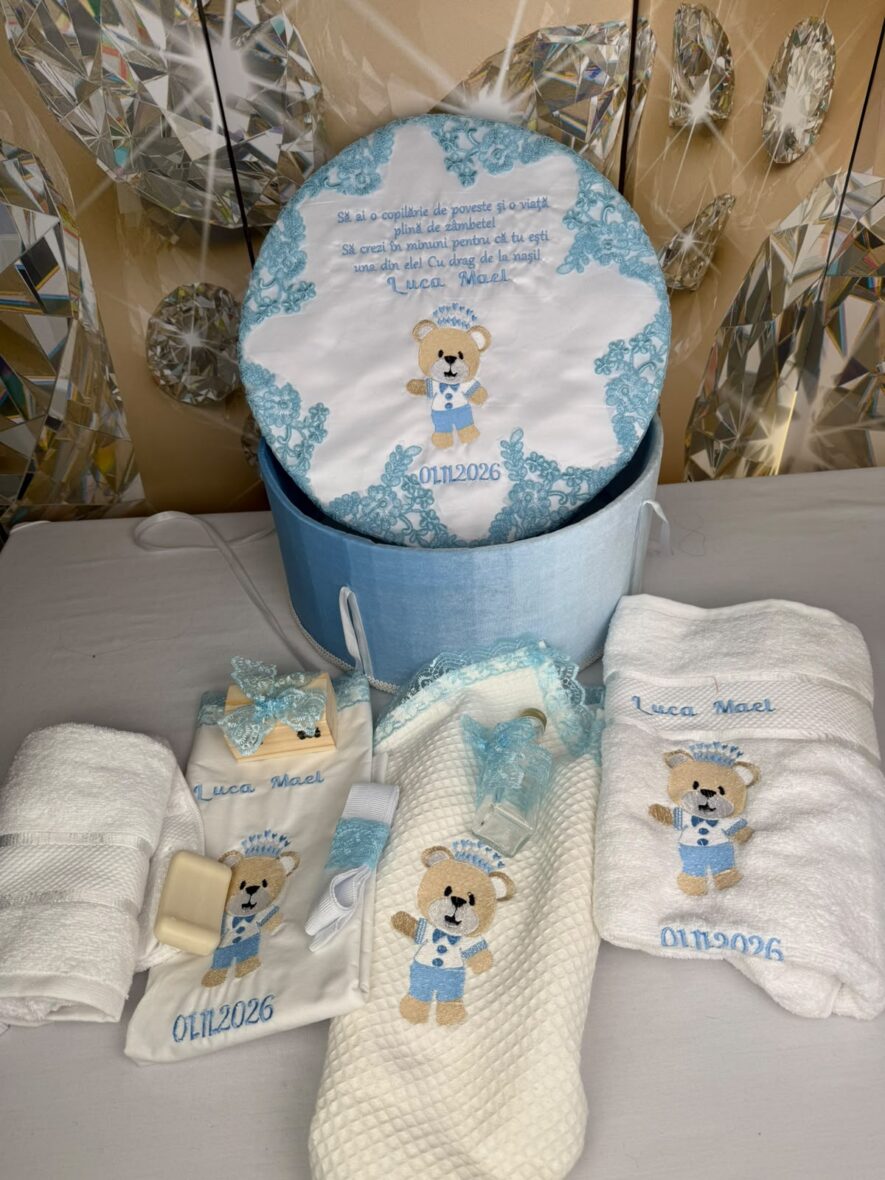 trusou botez baieti ursulet bleu4
