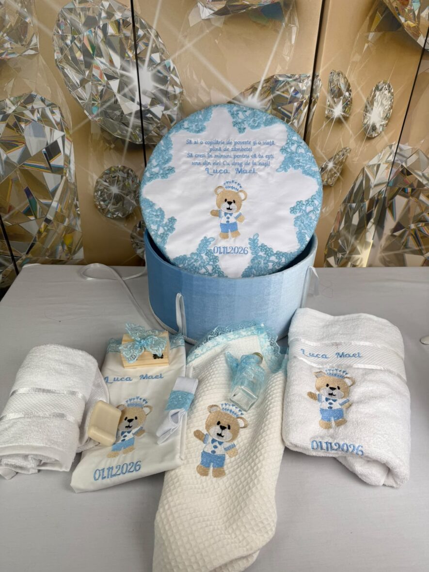trusou botez baieti ursulet bleu6