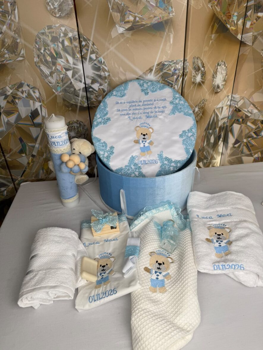 trusou botez baieti ursulet bleu7
